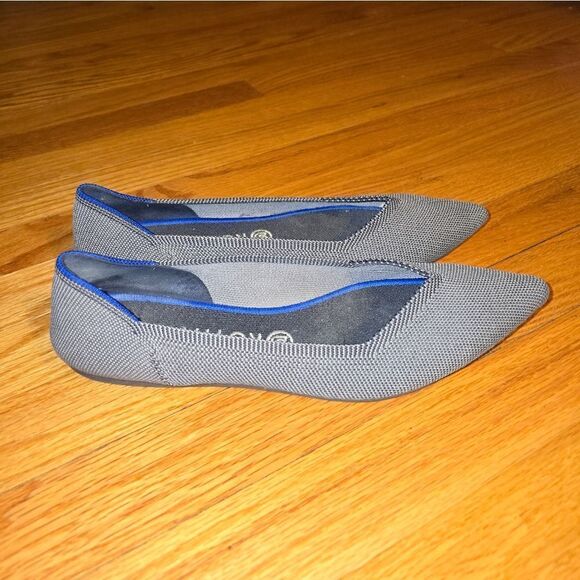 Rothys gray pointed toe slip-on flats women size 11 - Picture 1 of 7